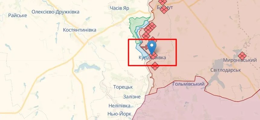 Неофіційна карта фронту від аналітиків DeepState