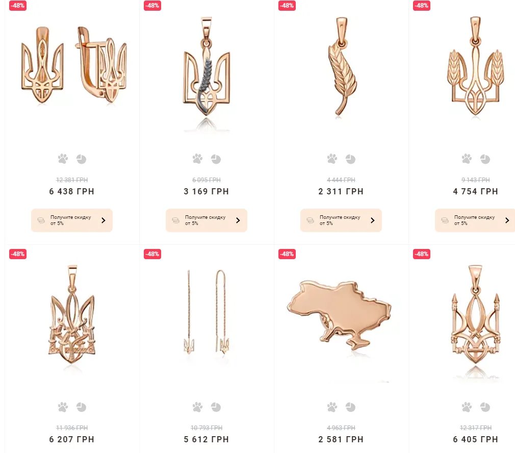 Новий тренд - сережки з гербом