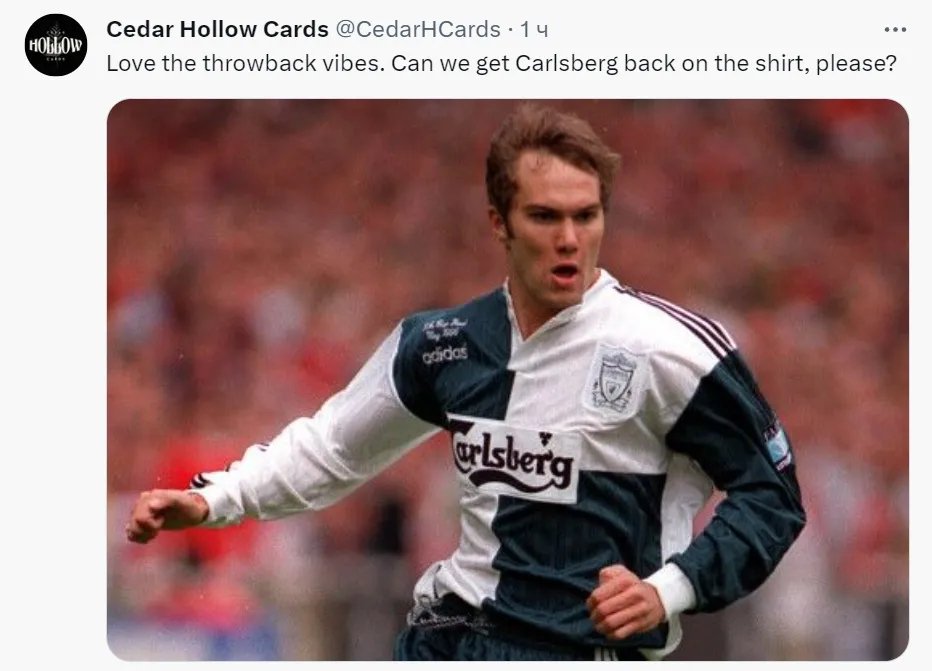 Ліверпуль представив форму незвичайного кольору. Надихнули посилання до 90-х 4