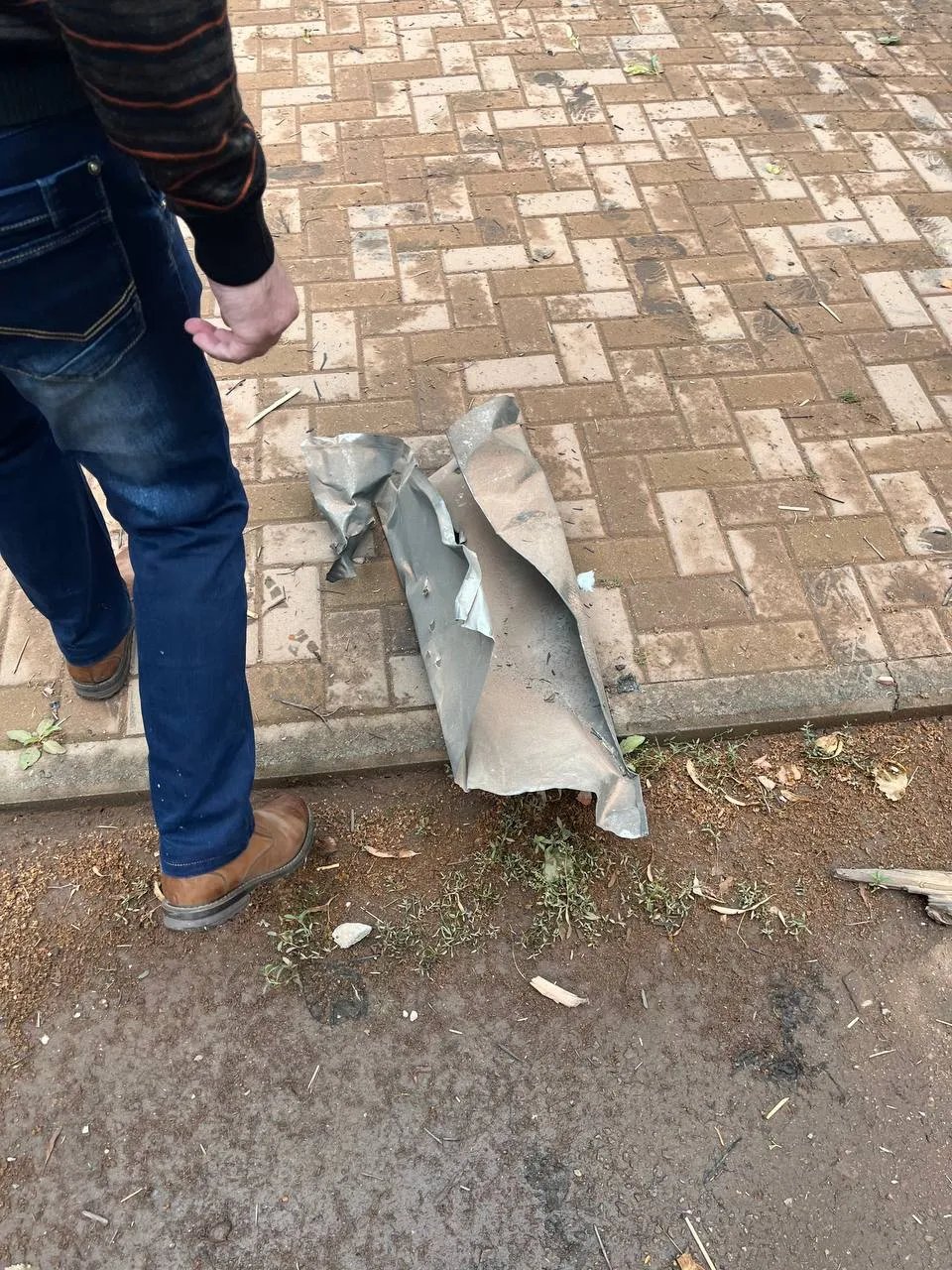 Уламок дрона. Фото: Інформатор