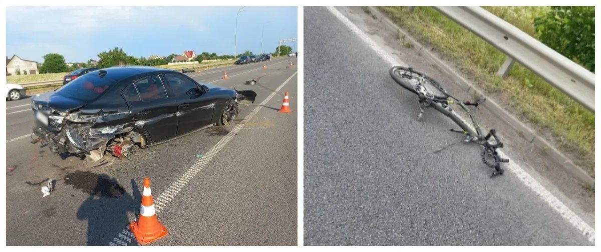 Водій Alfa Romeo допустив наїзд на велосипедиста