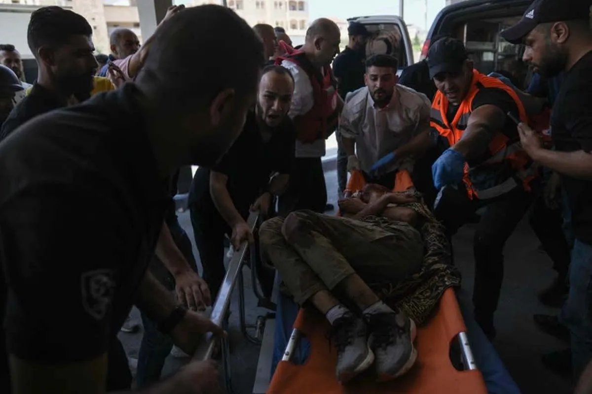 Поранений на ношах