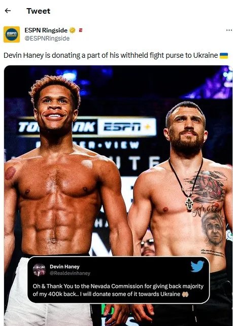 Твіт Девіна Хейні