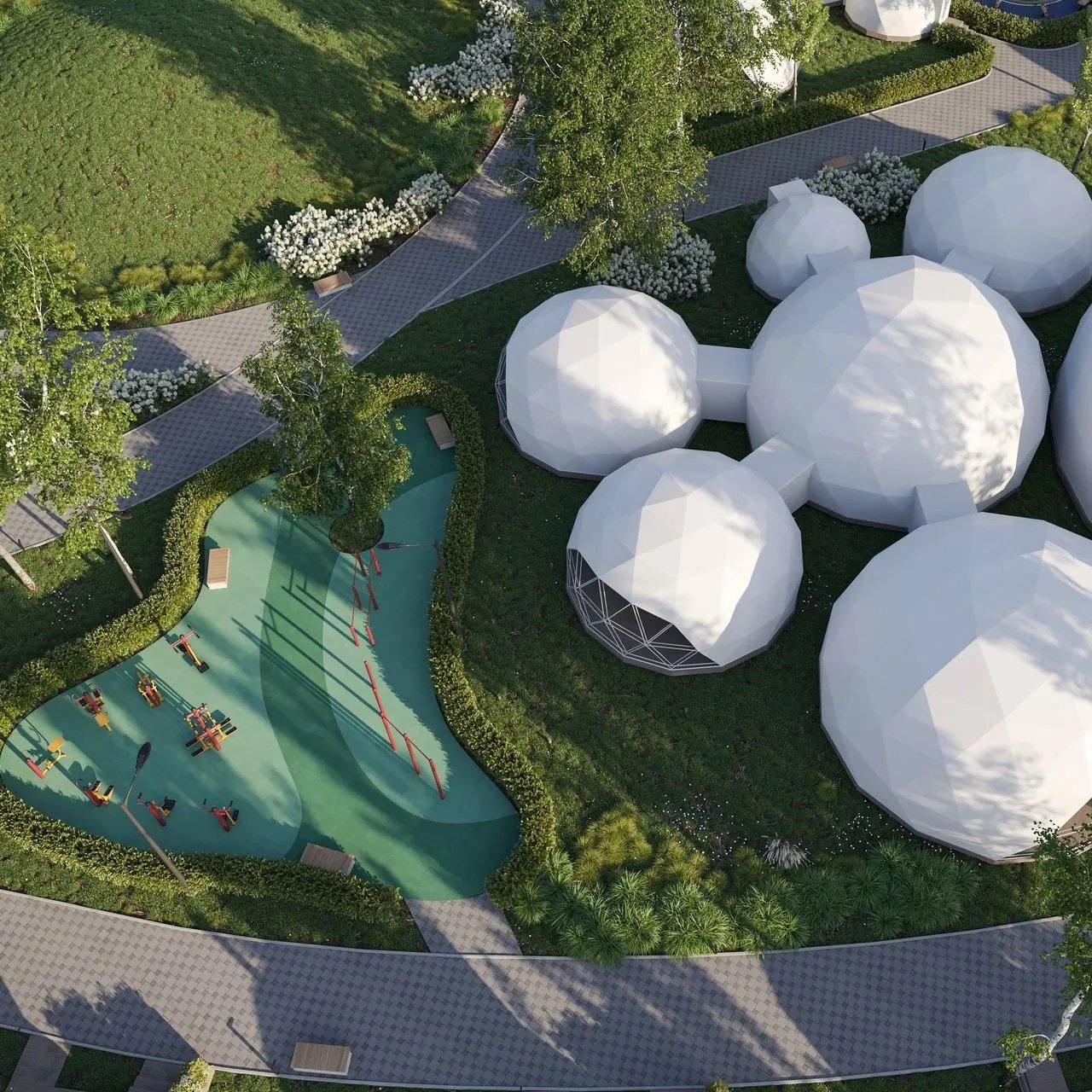 У центрі передбачені місця для дозвілля дітей. Фото: Martin architects У центрі передбачені місця для дозвілля дітей. Фото: Martin architects