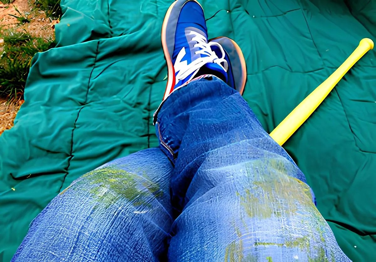 Кріп відбирає плями свіжої зелені та вина