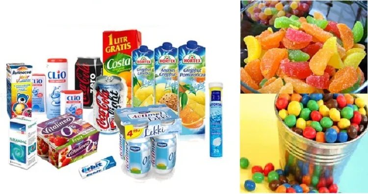 Продукти, що містять аспартам