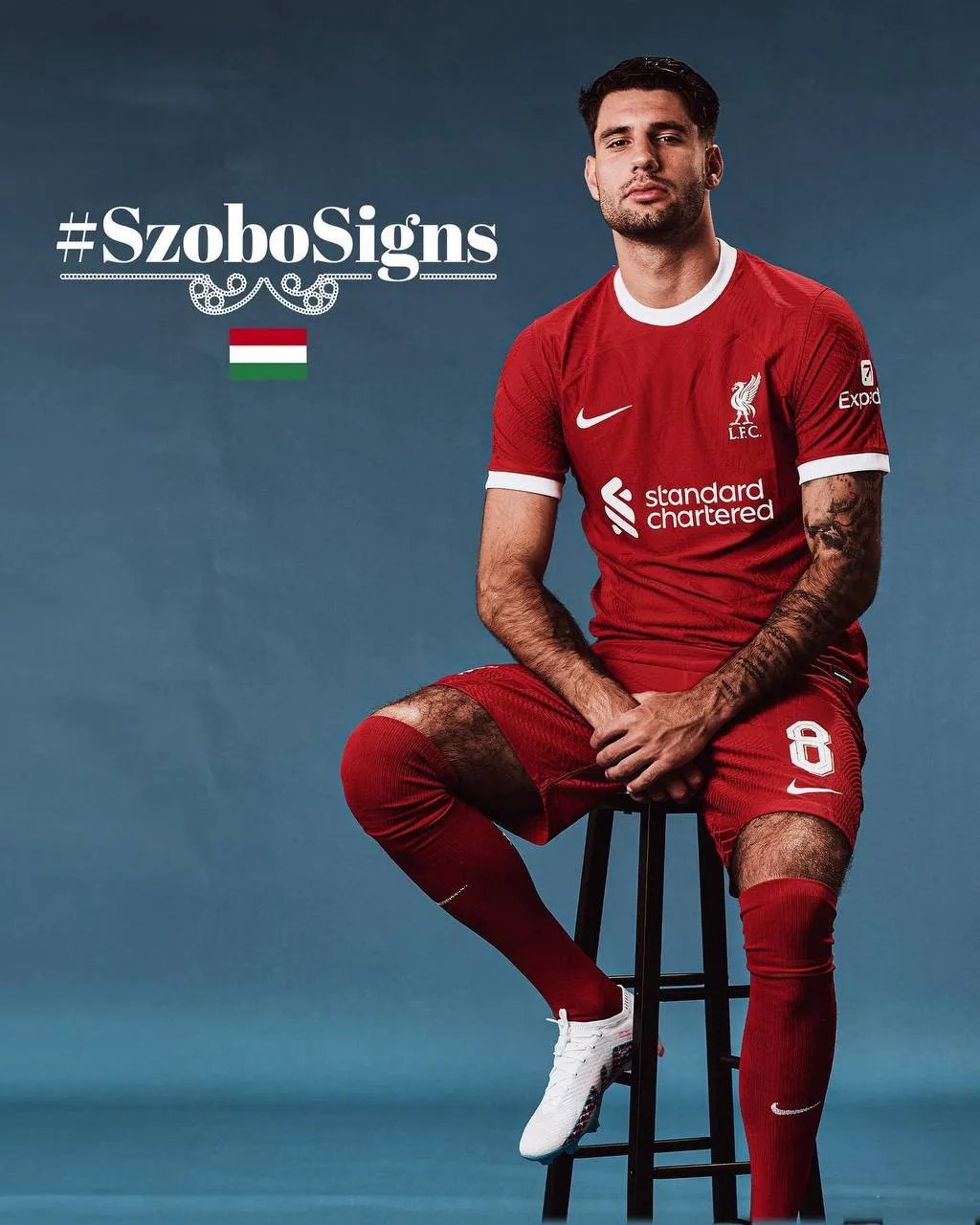 Собослаи понравился Клоппу. Фото: Твиттер Ливерпуль