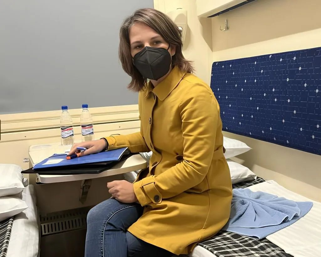 Жовтогарячий тренч і темно-сині джинси є вибором, що свідчить - Бербок цінує комфорт