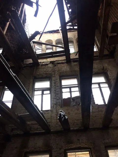 остатки здания