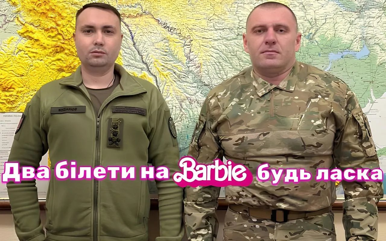 Українці одразу із гумором поєднали ажіотаж на Барбі з повісткою війни