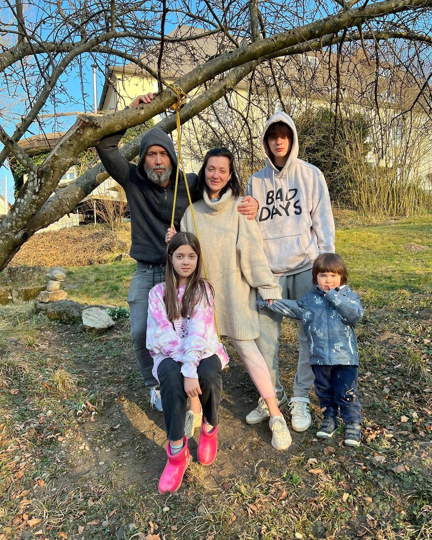 Сергій Бабкін з родиною.