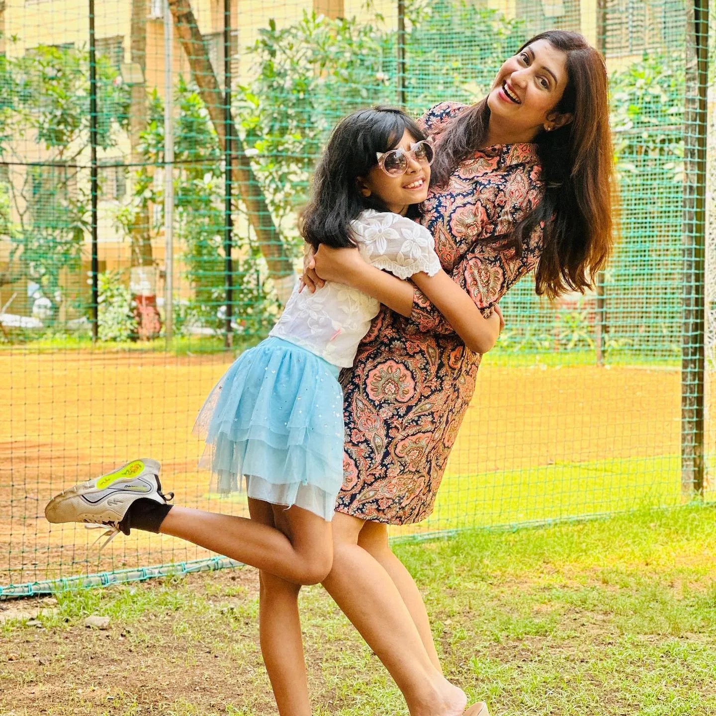 Джухі Пармар з дочкою