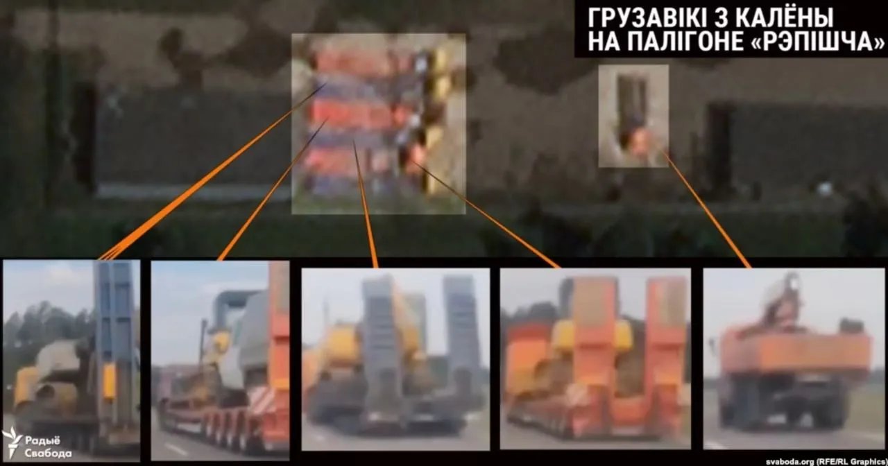 Найманці Пригожина з ПВК Вагнер будують захисні споруди на білоруському полігоні - фото зі супутника 3