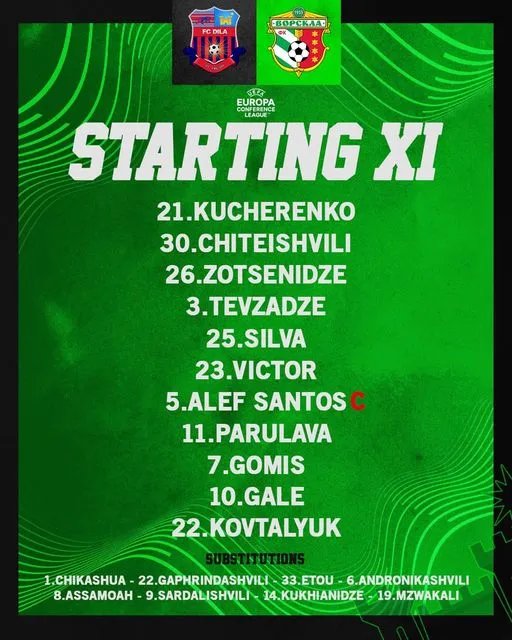 Склад грузинської команди