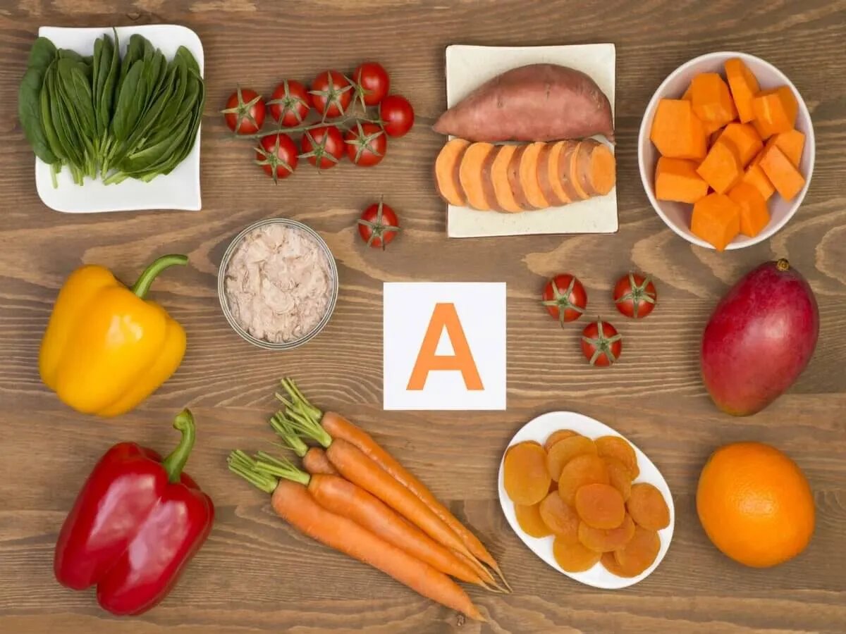 Продукти, багаті вітаміном А