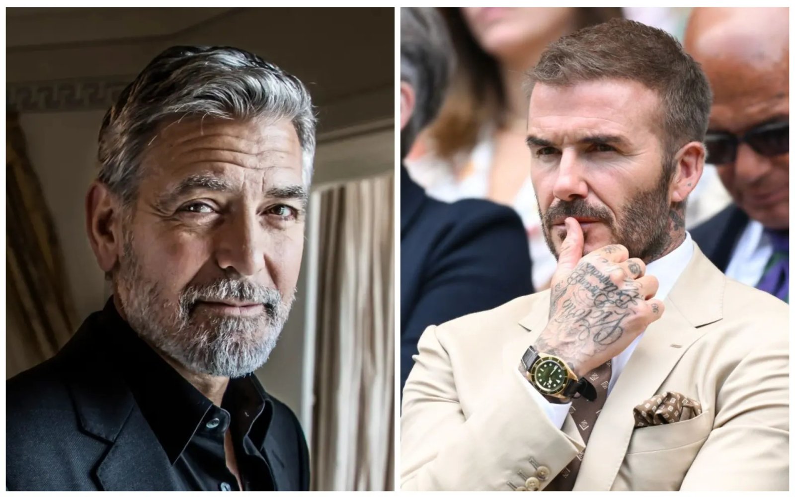 Джордж Клуни и Дэвид Бекхэм держались до последнего