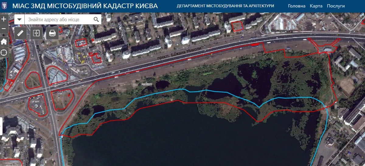 карта забудови карта забудови