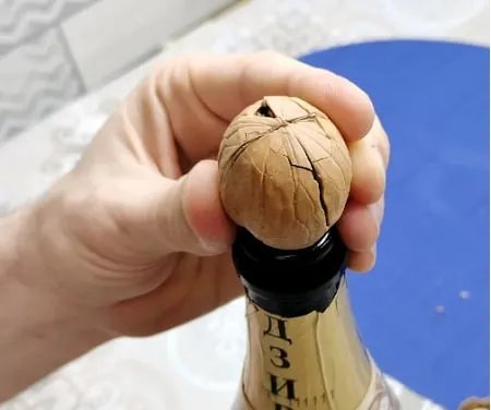 Підійде порожня пляшка з-під шампанського чи пива