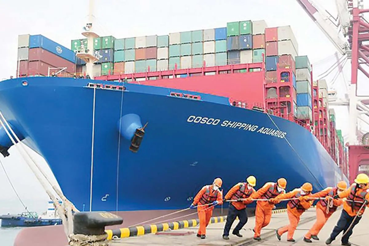 Порт в Китае Порт в Китае