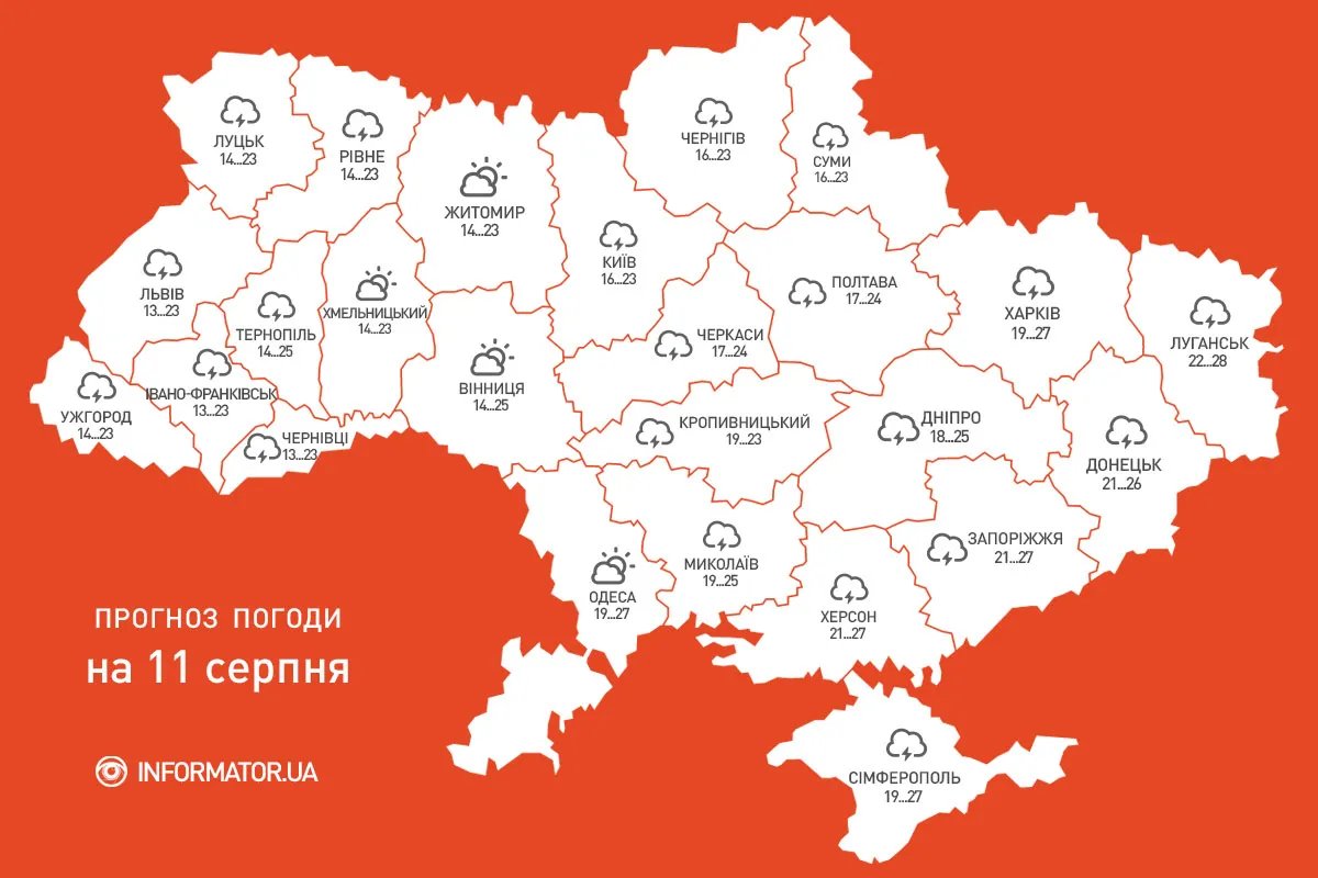Негода накриє майже всю Україну: оголошено про небезпеку - прогноз погоди на 11 серпня 1