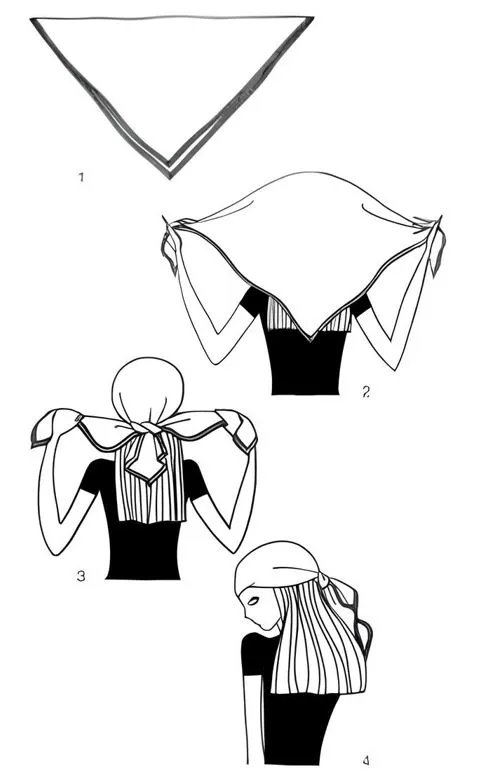 Самый простой способ связывания банданы - классика