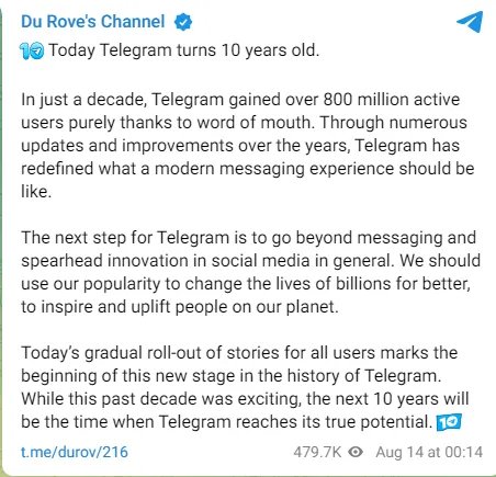 Новий етап: Telegram почав впроваджувати сторіс для всіх користувачів 1