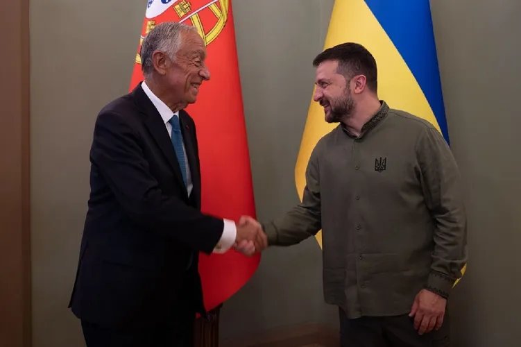 Марселу Ребелу де Соуза з Володимиром Зеленським. Фото: president.gov.ua