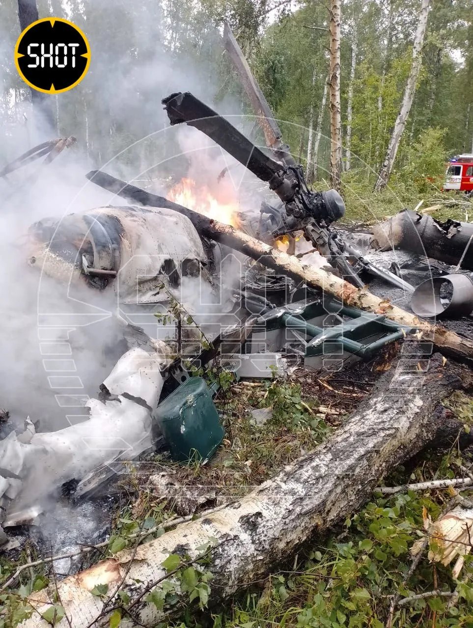 Разбитый вертолет