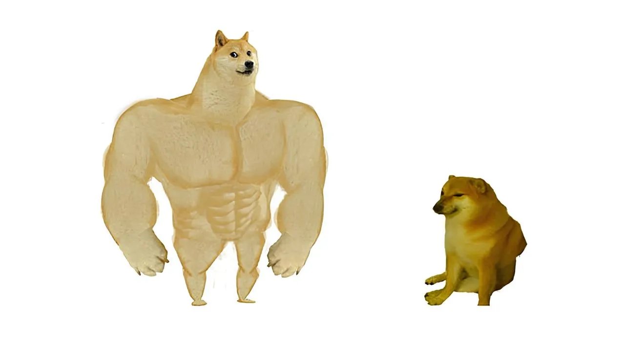 Відомий мем про качка Doge та Cheems виглядає ось так!