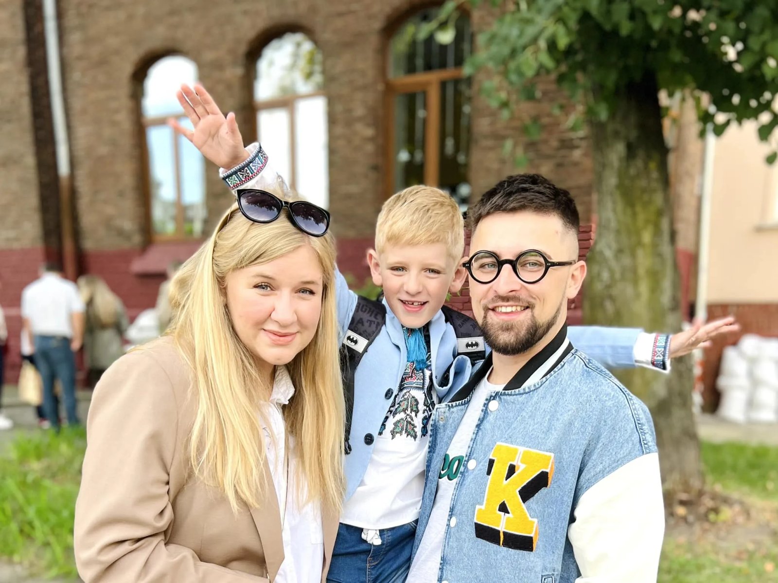 Юлік з дружиною та сином. 