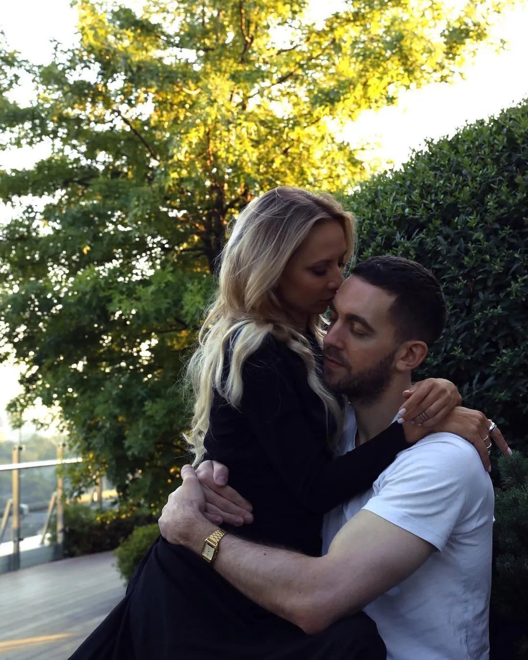 Ирина Сопонара с любимым Рисом.