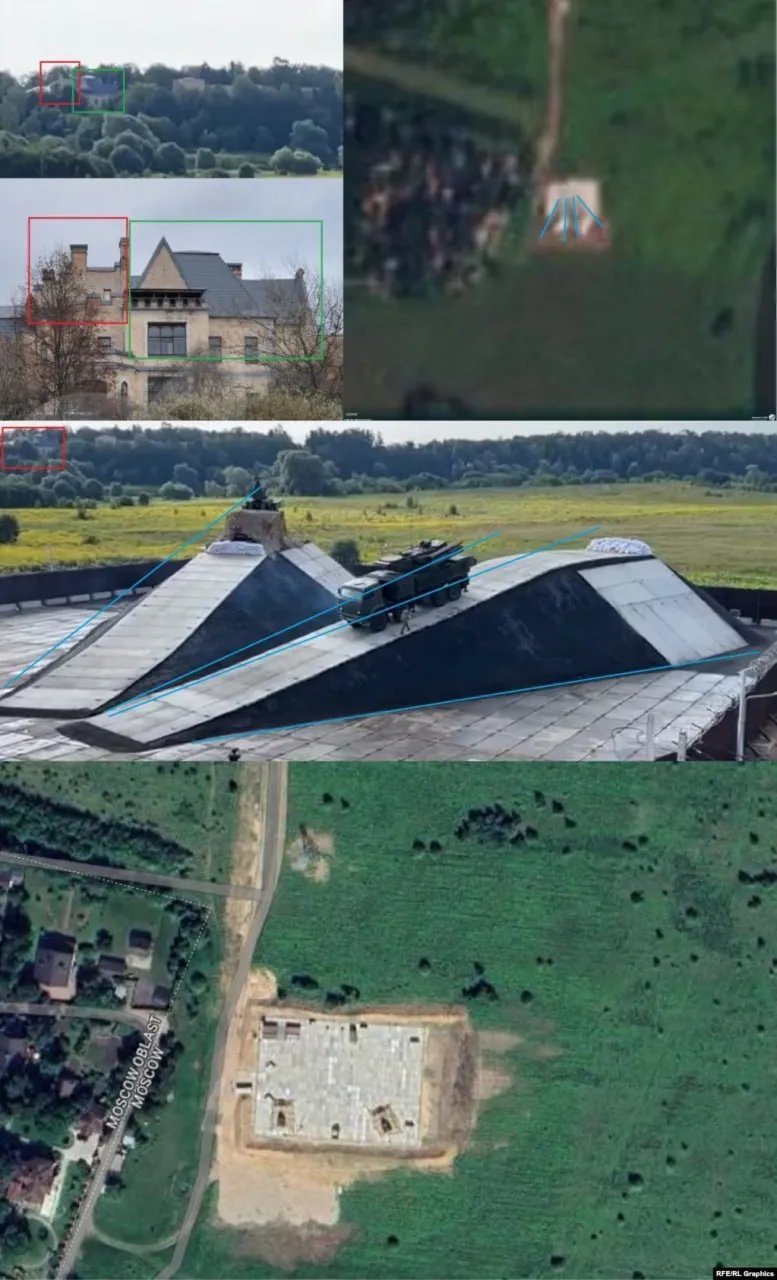 Системы ПВО у резиденции путина Фото: t.me/radiosvoboda