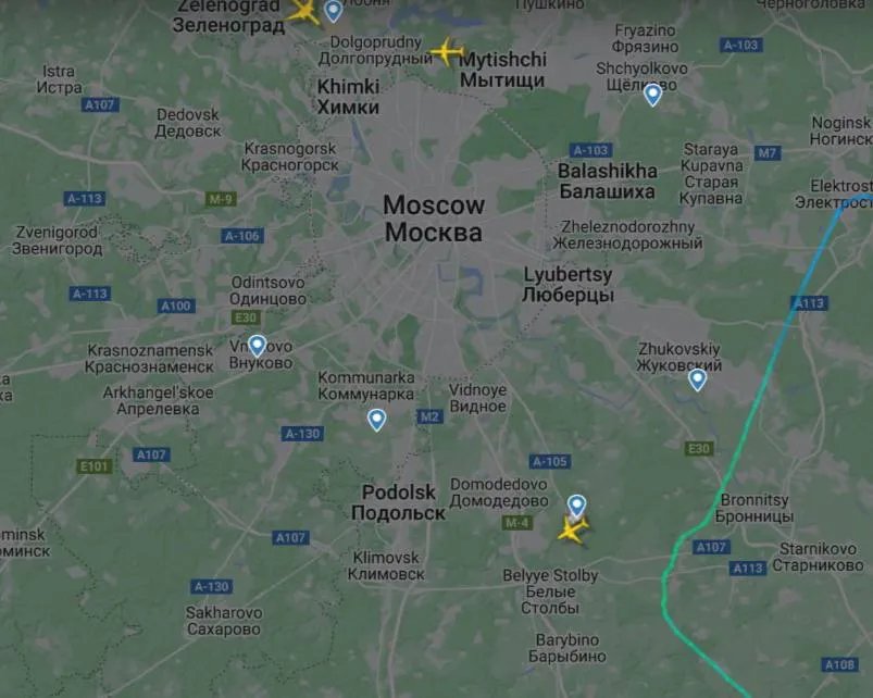 У повітряному просторі немає літаків