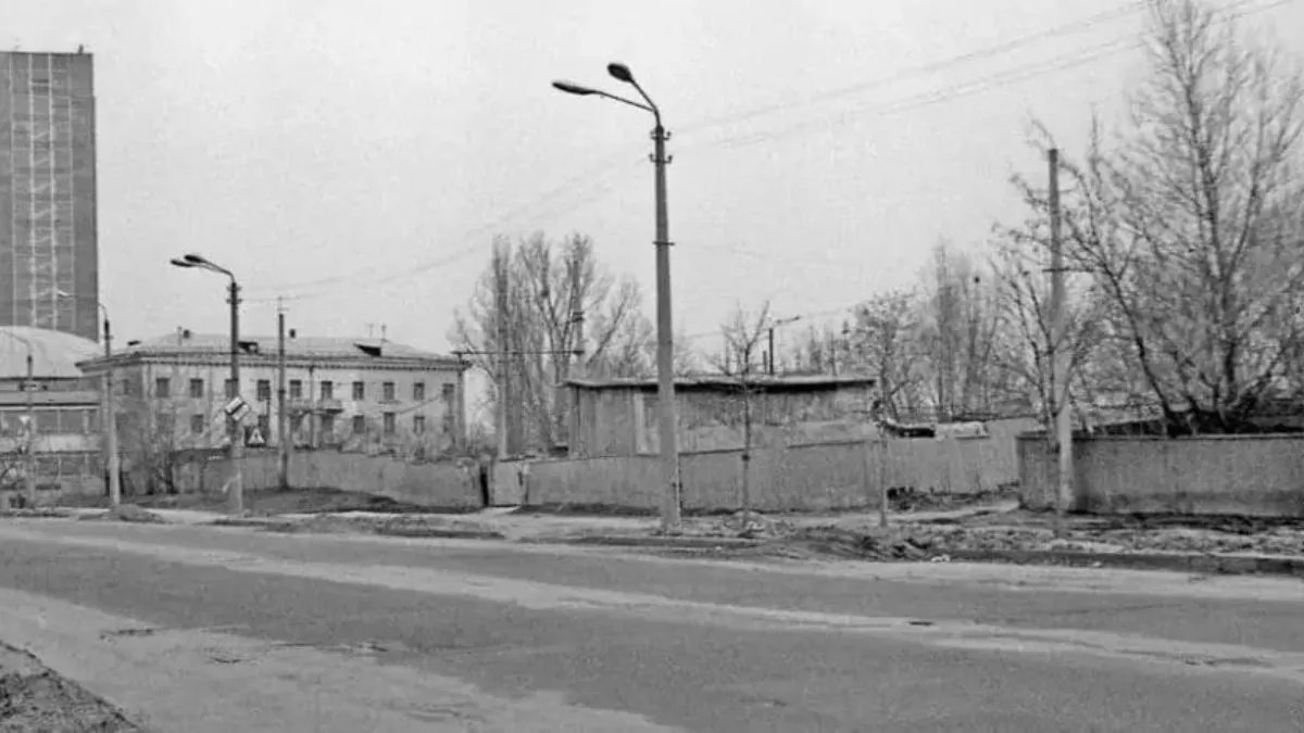 Лыбидская площадь в 1980 году