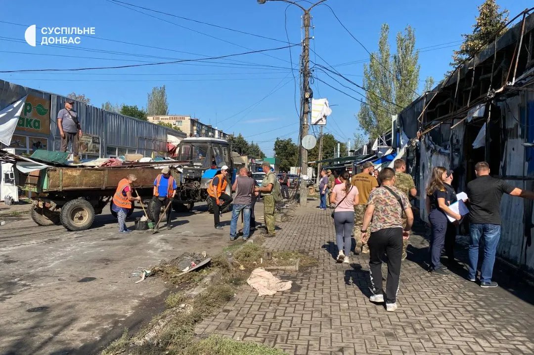 Наслідки обстрілу Костянтинівки. Фото: Суспільне. Донбас