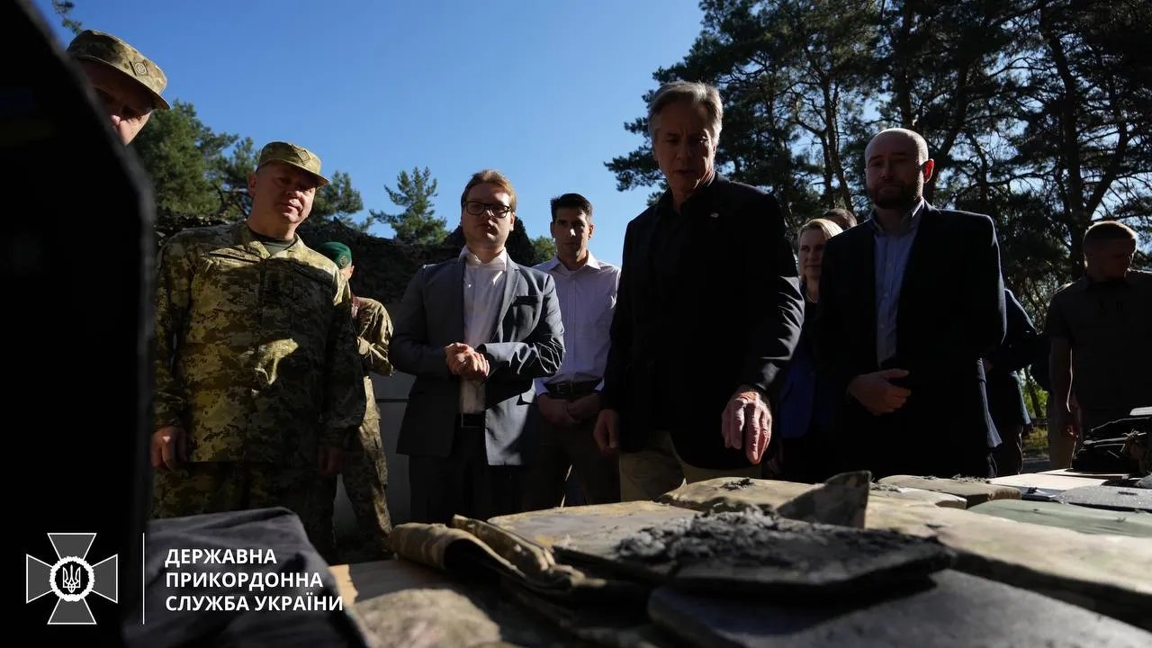 Блинкен встретился с пограничниками. Фото: ГНСУ