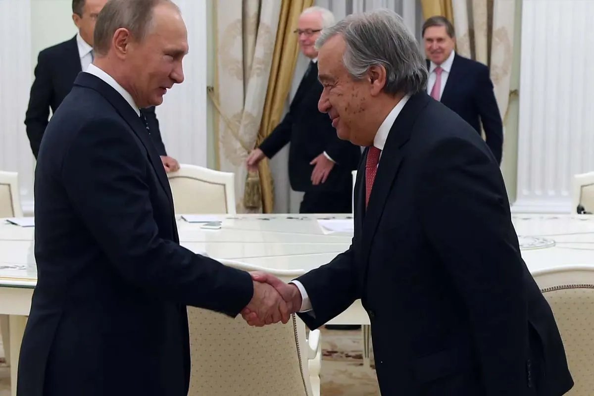 Гуттеріш та путін Гуттеріш та путін