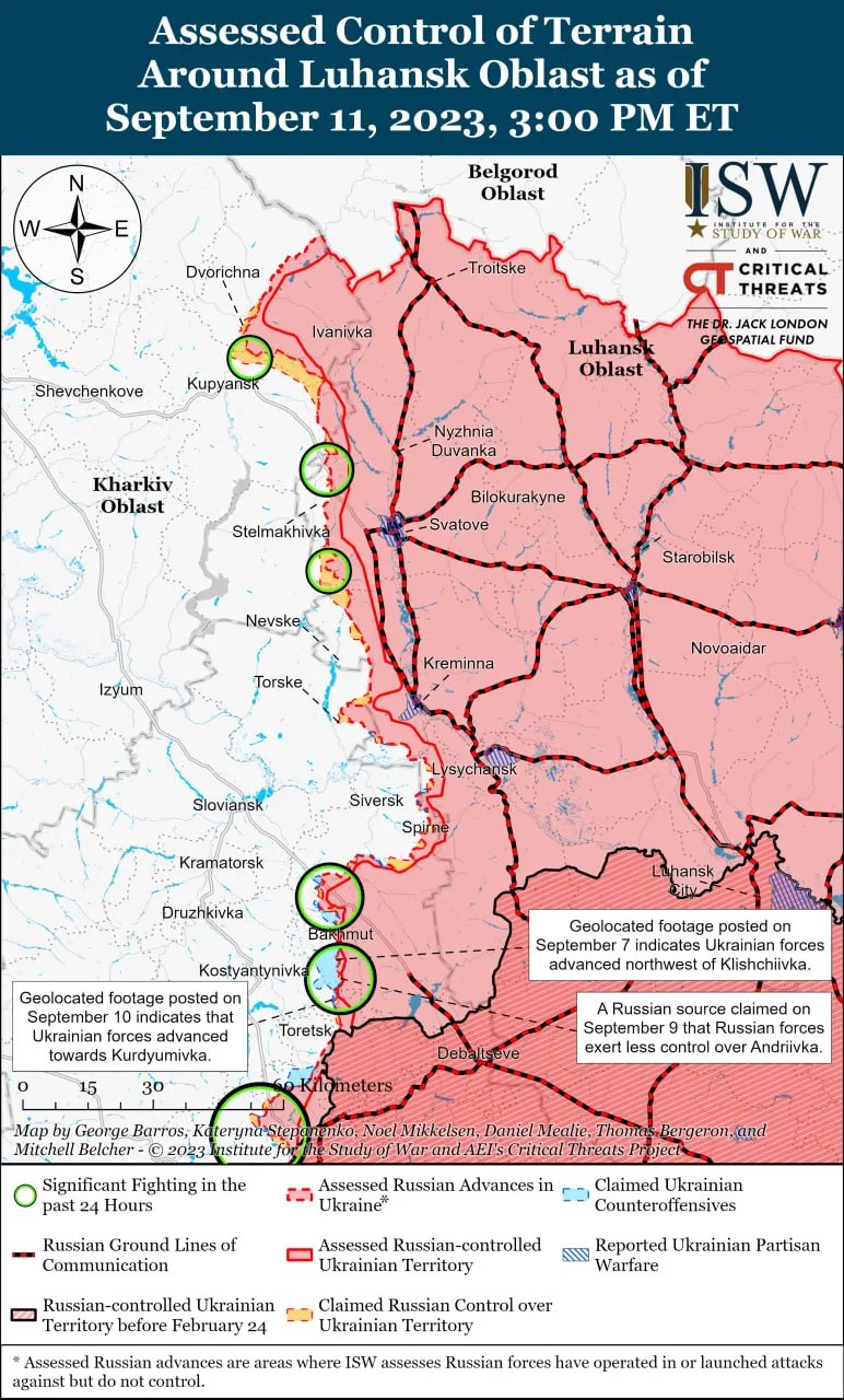 Бої на Харківщині та Луганщині