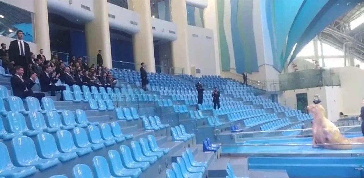 Кім Чен Ин в океанаріумі Кім Чен Ин в океанаріумі