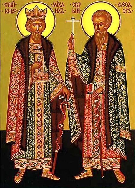 Тела мучеников были брошены на пищу псам, но Бог сохранил их, пока христиане не перевезли их в Чернигов