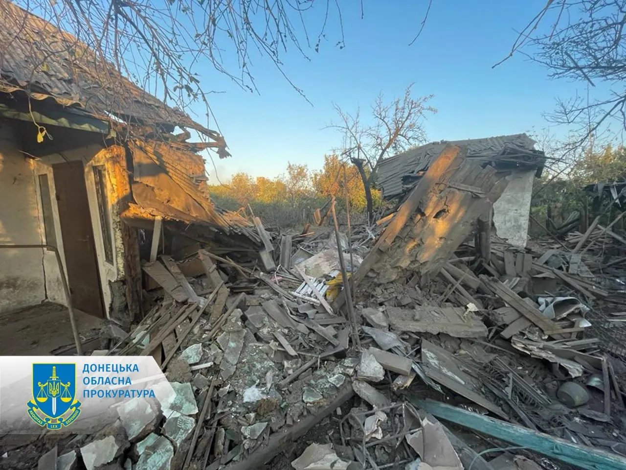 Обстрел Донетчины. Фото: Донецкая областная прокуратура