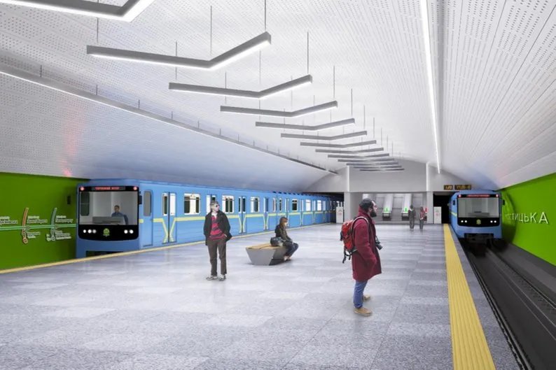 Макет станції київського метрополітену "Мостицька"