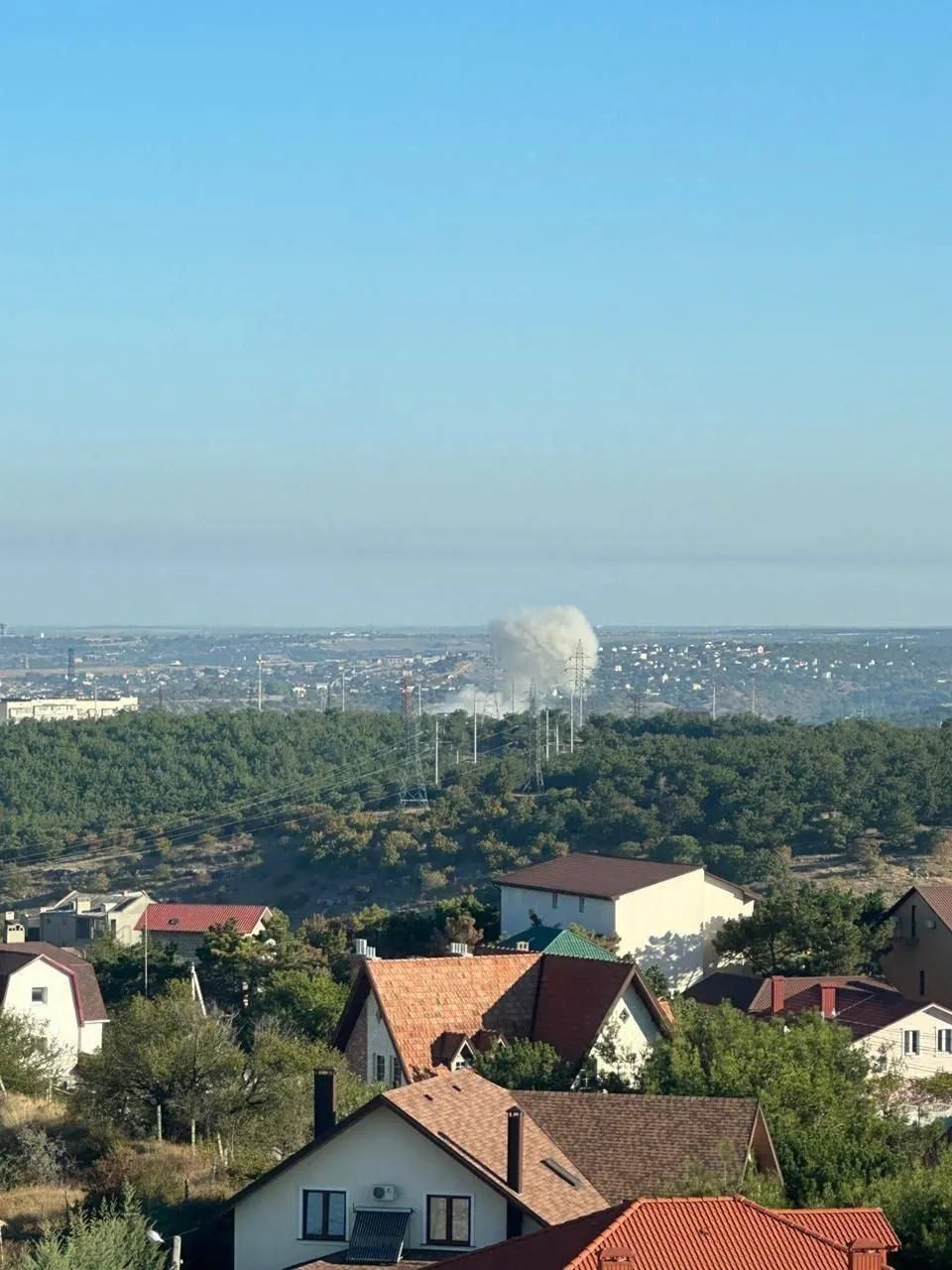 Взрыв в районе Инкермана