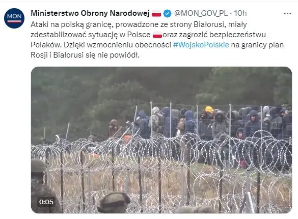 Атака на кордон Польщі з боку Білорусі: польська армія зупинила спробу прориву нелегалів - відео 1