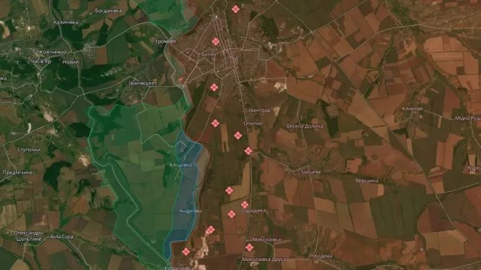 Кліщіївка та Одрадівка. Скріншо з гугл-мапи