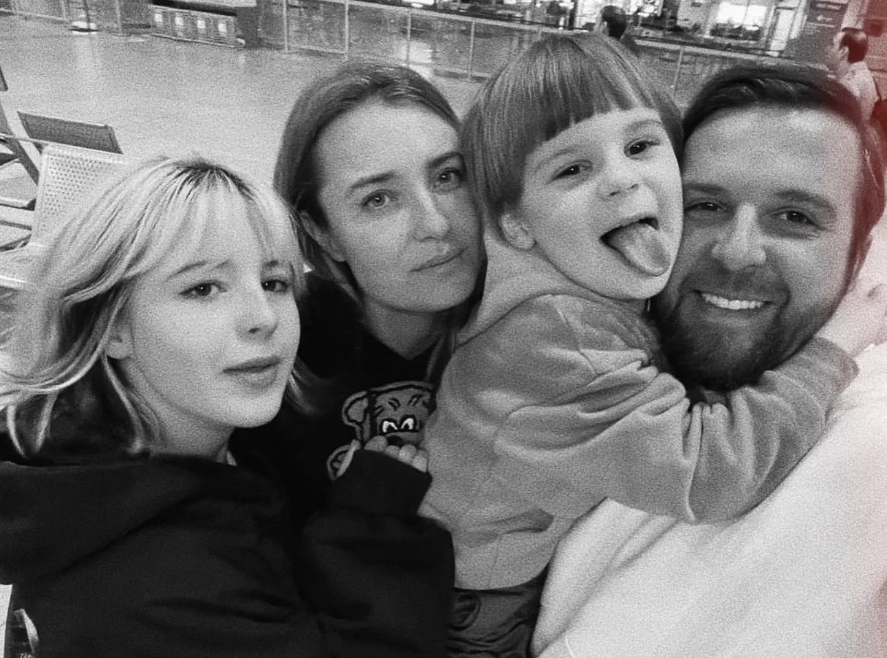 Сергей Танчинец с семьей до развода с Анной