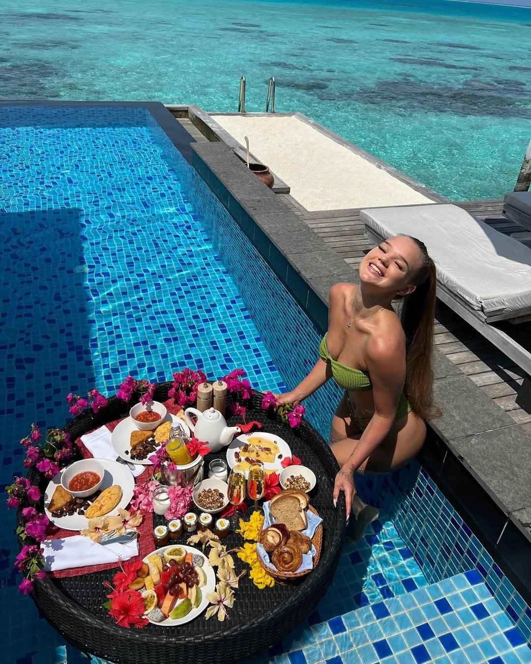 Свое 20-летие Ива праздновала на Мальдивах