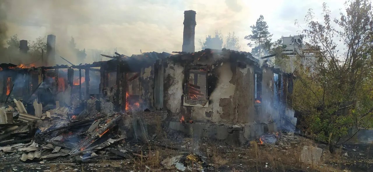 Уничтоженный оккупантами дом в Волчанске