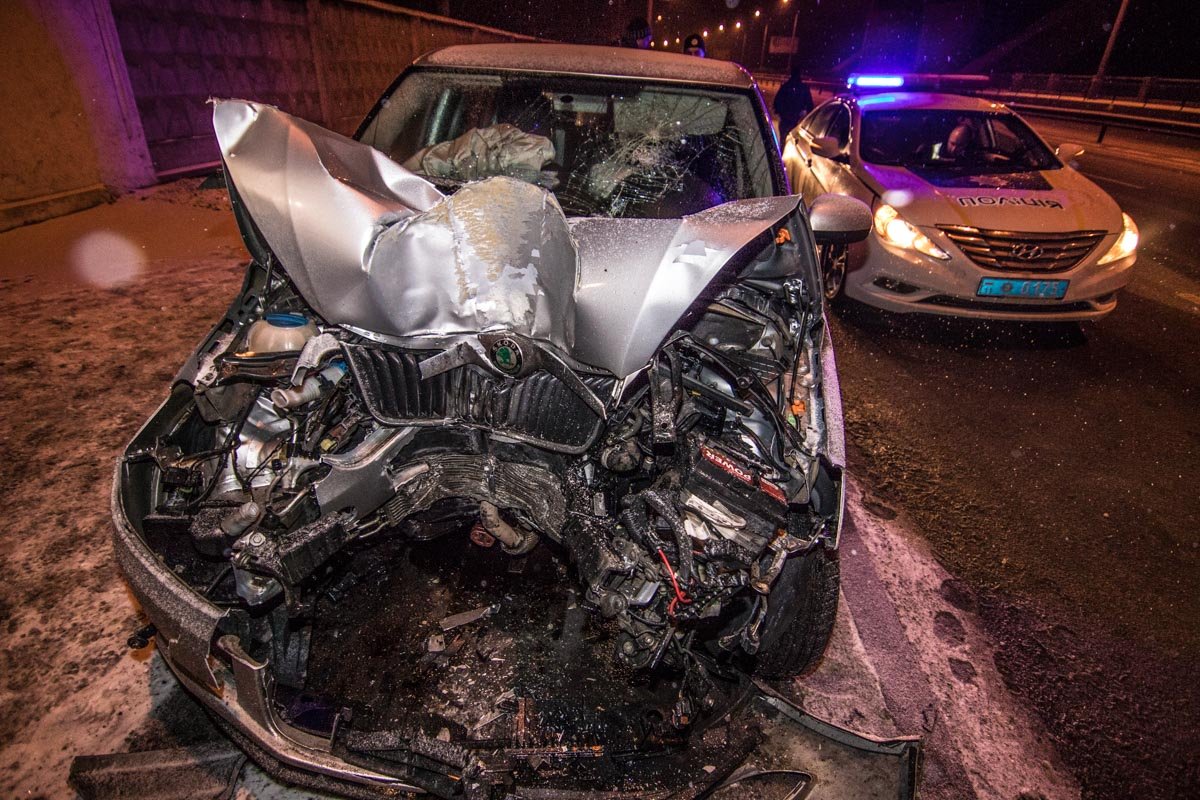 На месте ДТП работала полиция На месте ДТП работала полиция