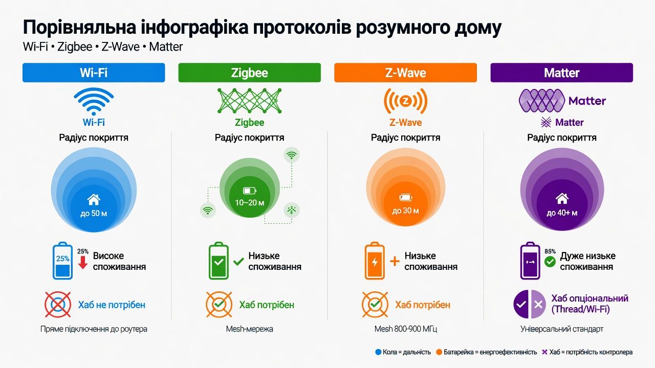 протоколы умного дома сравнение